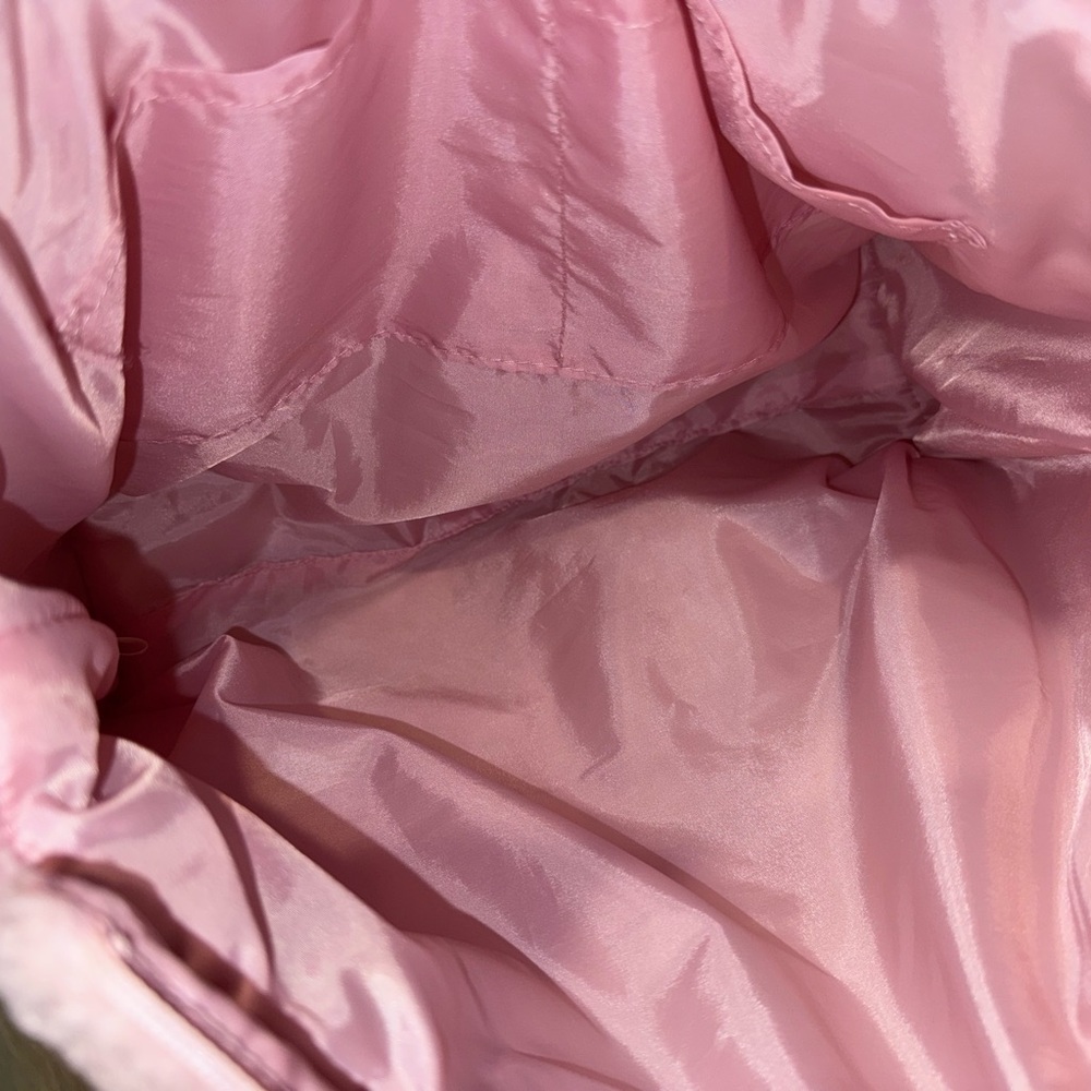 PINK Victoria’s Secret Sherpa Puffer Tote Bag - Soft Pink Cozy Quilted - Picture 7 of 10